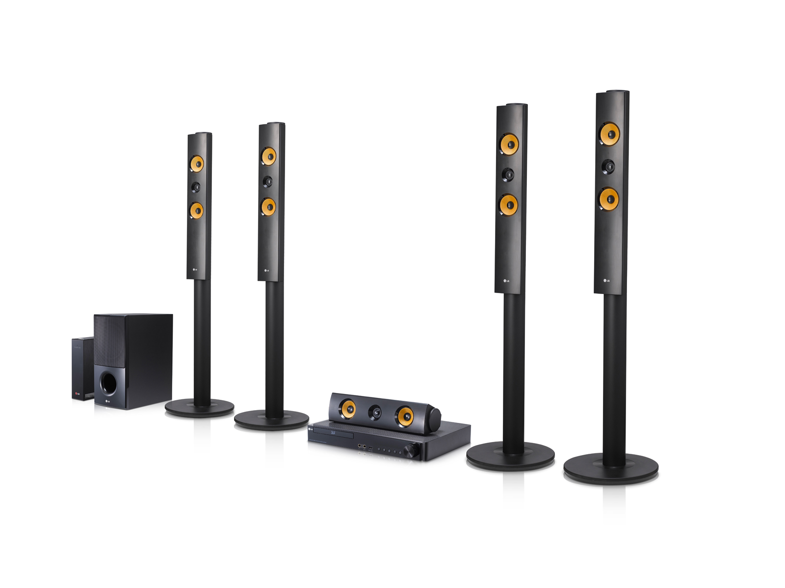 LG 1200W Home Theatre 5.1Ch Aramid Fiber Speaker WiFi Direct 2D-3D UHD