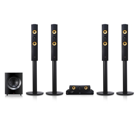 LG 1200W Home Theatre 5.1Ch Aramid Fiber Speaker WiFi Direct 2D-3D UHD