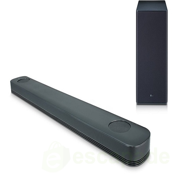 LG 500 W Home Theatre Wireless Subwoofer Black Color Upfiring Speakers Chromecast