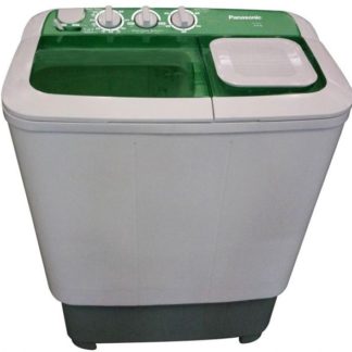 PANASONIC 6KG, Twin-Tub wash and spin, transparent LID magic clean filter-off white body with grey protective base