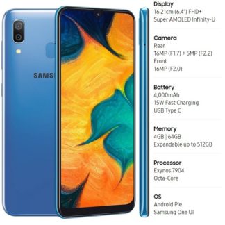 Samsung galaxy A30